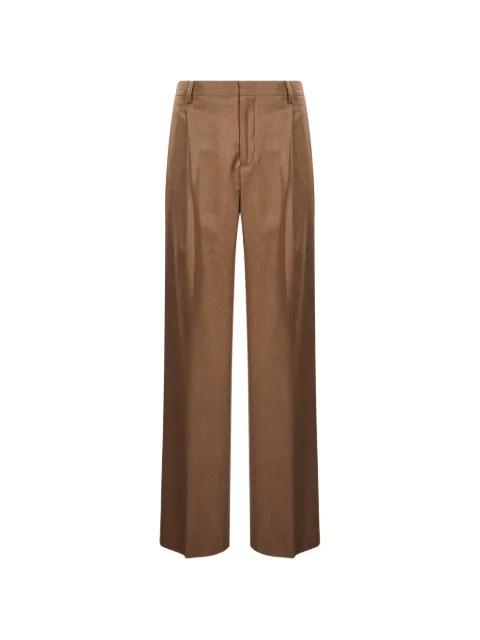 Briglia 1949 pleated straight-leg trousers Brown BROGONUOVOW40012300043
