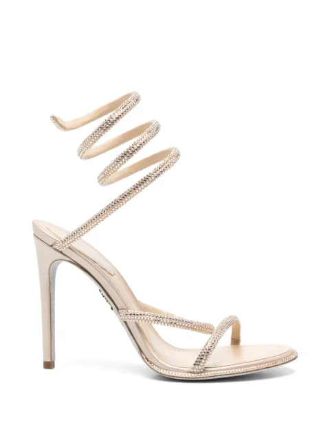 René Caovilla Cleo crystal-embellished sandals Gold C12538105RN01V104
