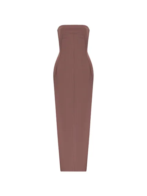 Rick Owens strapless panelled dress Purple RP02F5524WST