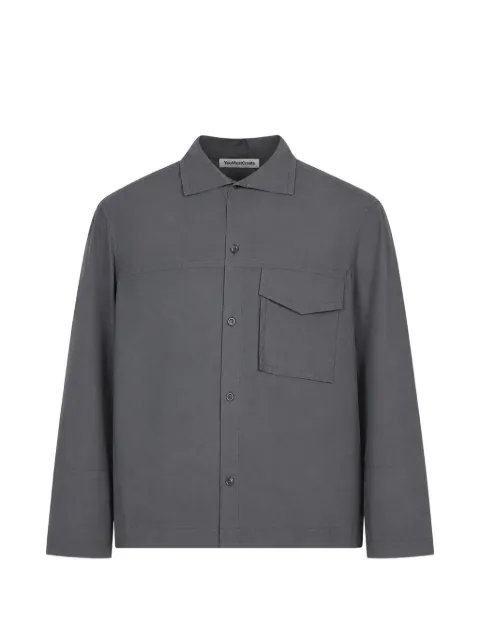 YMC chest-pocket button-up shirt Grey P2AMLY512