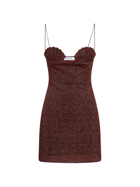 Oséree Lumière mini dress Brown LJF257BRWN