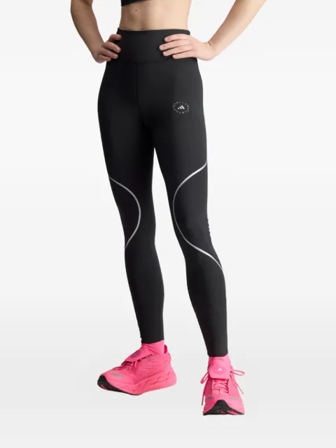 adidas by Stella McCartney reflective-detail trousers Black KF8785
