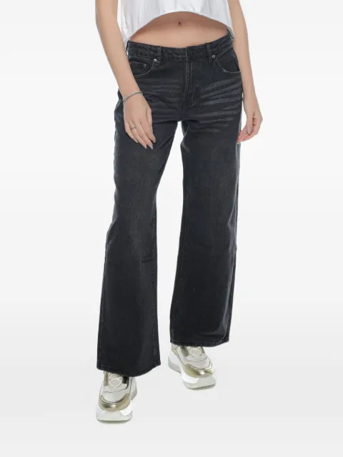 One Teaspoon Low Riders wide-leg jeans Black 25897