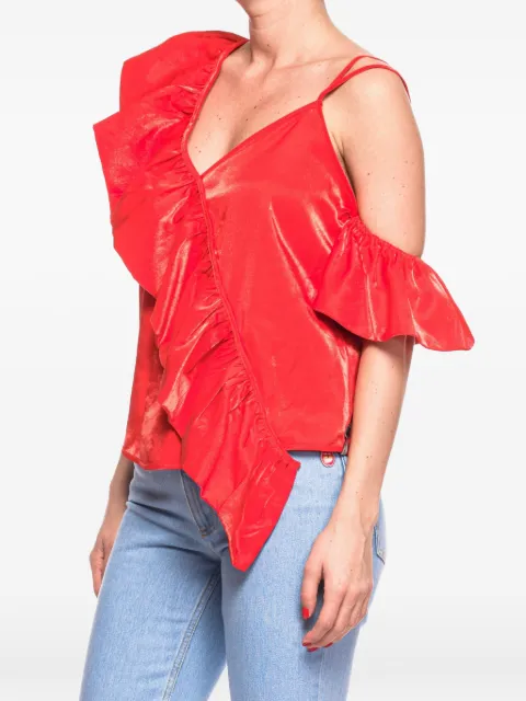 One Teaspoon Ashley ruffled blouse Red 22730A