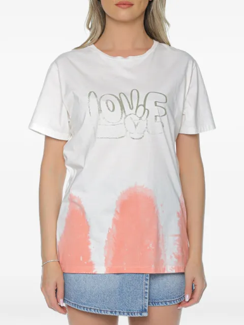 One Teaspoon logo-print T-shirt White 27545