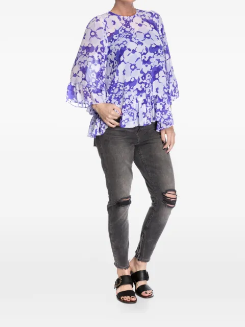 One Teaspoon distressed-effect high-waisted jeans Grey 20310