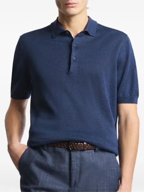 Fay short-sleeve polo shirt Blue NAM03520550ZAW