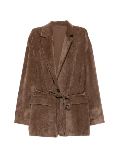 Brunello Cucinelli belted corduroy blazer Brown MG5477406PC9812