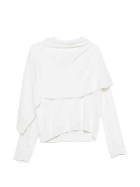 DARKPARK Addison long-sleeve sweater White WKN04YAW03