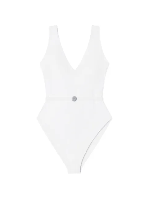 Tory Burch belted swimsuit White 185392