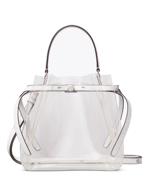 Tory Burch Romy clear bucket bag White 186611
