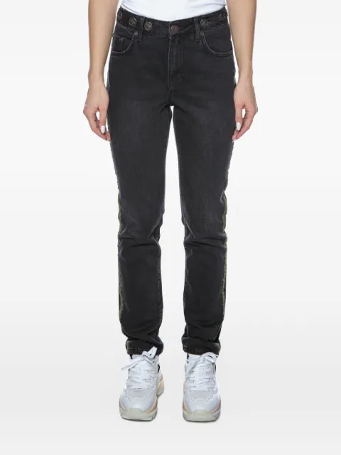 One Teaspoon Awe side-stripe jeans Black 23166