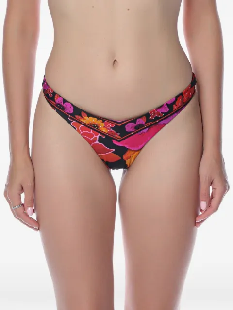 Camilla floral-print bikini bottoms Black 00014990