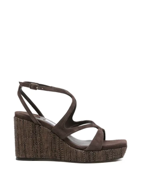 Jimmy Choo Ayla wedge-heel sandals Brown AYLA85FHB