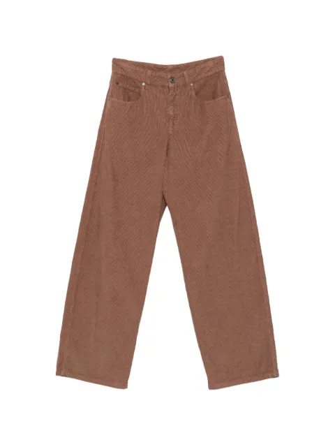 Brunello Cucinelli corduroy barrel-leg trousers Brown MP185P4021C9976