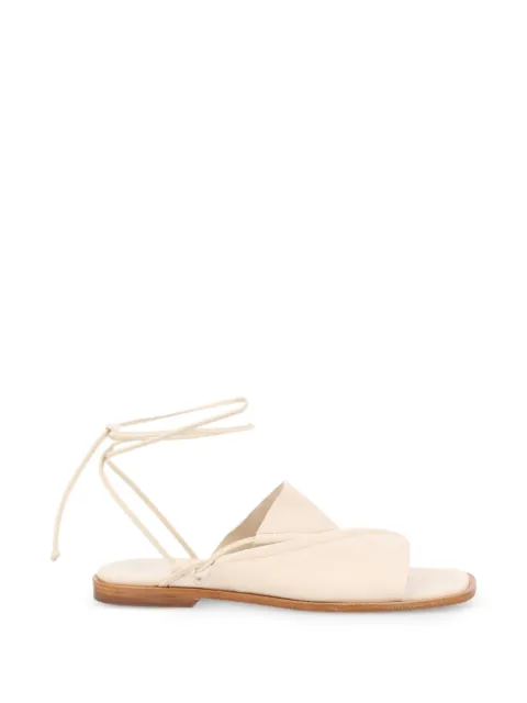 Hereu tie-fastening flat sandals Neutrals CLALSSWFS260031CREAM