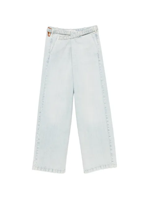DARKPARK crossover-waist wide-leg jeans Blue WTR105DBL20W042