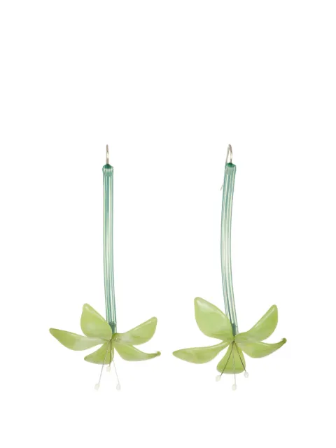Tory Burch Flower earrings Green 184418