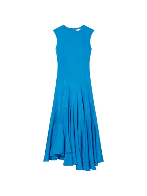 Tory Burch flared cotton silk dress Blue 167457