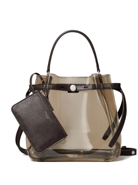 Tory Burch Romy clear bucket bag Brown 186611