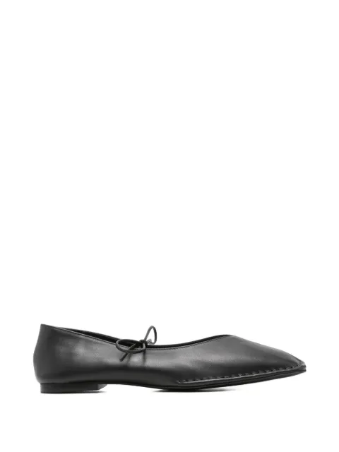 ALOHAS bow-detail square-toe ballet flats Black S0019125I26