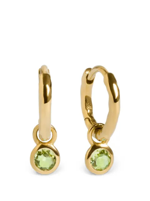 Monica Vinader peridot hoop earrings Gold GPEABSNLPDT
