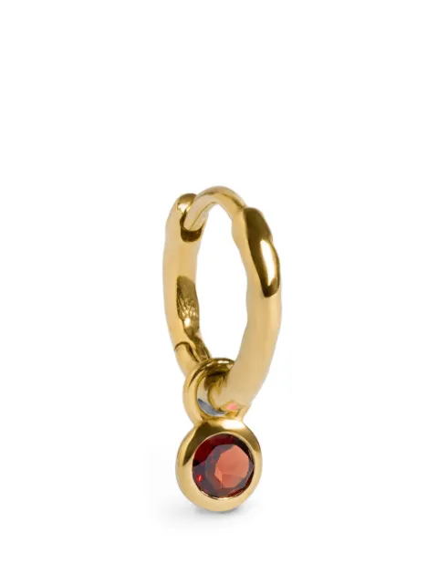 Monica Vinader gemstone-pendant hoop earrings Gold GPEABSNLRGT