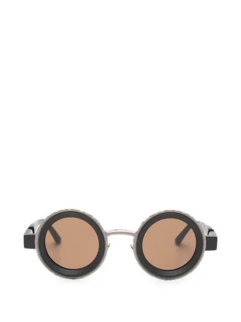 Kuboraum round-frame textured sunglasses Grey Z3