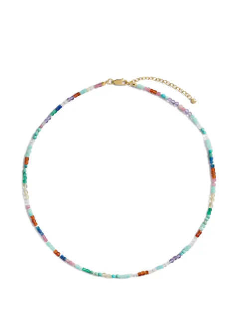 Monica Vinader Freedom beaded gemstone necklace Gold GPNKFRMIMIX