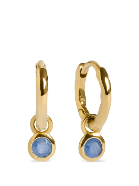 Monica Vinader gemstone-pendant hoop earrings Gold GPEABSNLBSF
