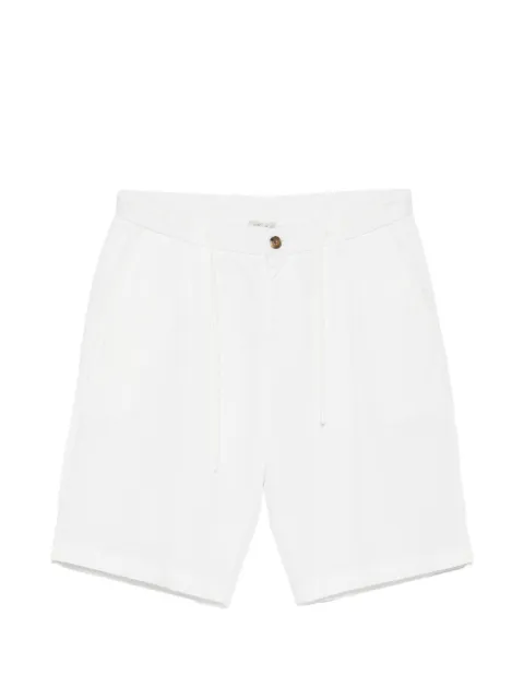 Alley Docks 963 drawstring-waist twill shorts White AU26S45BEPA1600LIGHTTWILL