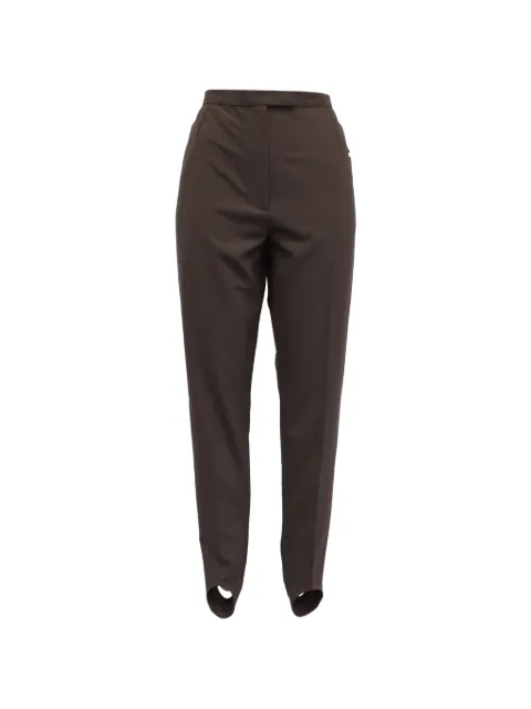 Dries Van Noten Pre-Owned crepe stirrup trousers Brown RFCPUUSCL742688W