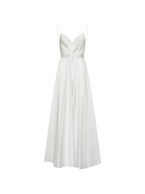 Blanca Vita wrap-front maxi dress White ABISSO1824DIAMANTE