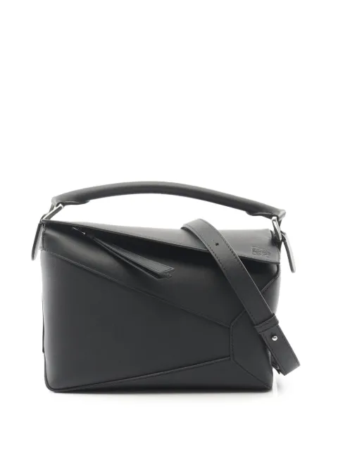 Loewe Pre-Owned 2010-2026 Small Leather Puzzle Bag crossbody bag Black TRWCPIA75RDLLDJ3