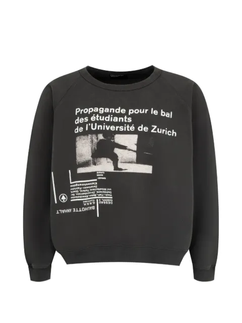 Enfants Riches Déprimés graphic-print raglan-sleeve sweatshirt Black 020527