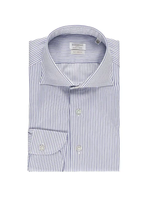 BORRIELLO NAPOLI Basic striped shirt Blue 22001