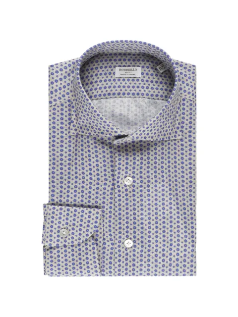 BORRIELLO NAPOLI floral-print shirt Blue 22048