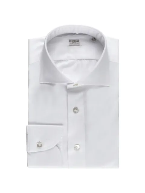 BORRIELLO NAPOLI Spaccanapoli spread-collar shirt White 210101SPACCANAPOLI