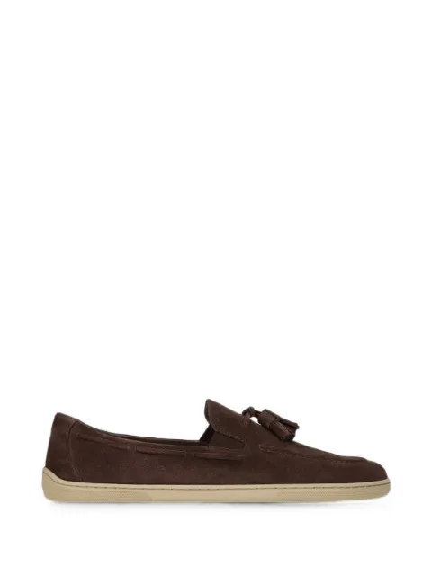 Be Lenka Portsiders tassel-detail suede loafers Brown G4MFAZM16J