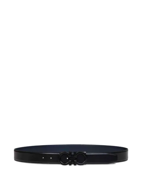 Ferragamo Gancini reversible belt Black 679710