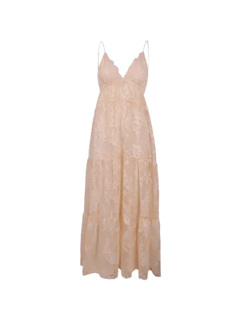 ERMANNO FIRENZE floral-lace tiered maxi dress Pink D48EQ024E60