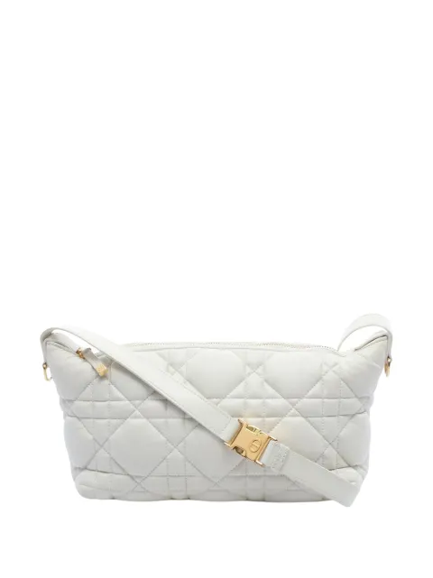 Christian Dior Pre-Owned 2000-2026 Leather Nomad crossbody bag White VQ0T2R45NY3C2A8U