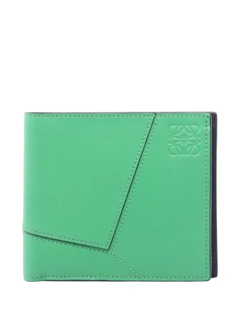 Loewe Pre-Owned 2010-2026 Puzzle Wallet small wallets Green 2EE7JQ3F316BHXRA