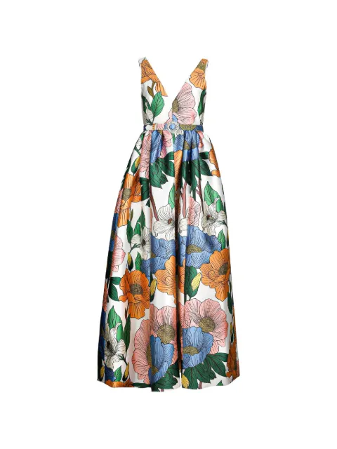 Borgo De Nor floral-print maxi dress White ISABELLASALENTO