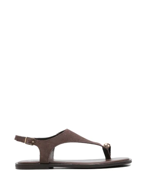 exè buckle-fastening thong sandals Brown LKTM1022