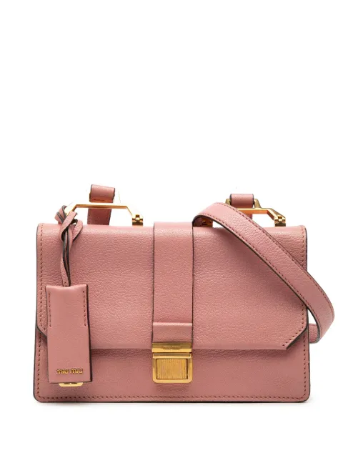 Miu Miu Pre-Owned 2010-2026 Goatskin Madras crossbody bag Pink MCP5BNAVTC5VQD30