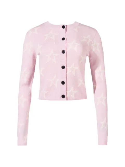 Perfect Moment Chalet star-print cardigan Pink W3001106