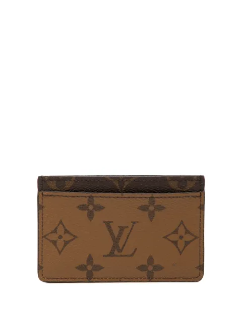 Louis Vuitton Pre-Owned 2021-2026 Monogram Reverse card holder Brown MABJFE632EDWV27C