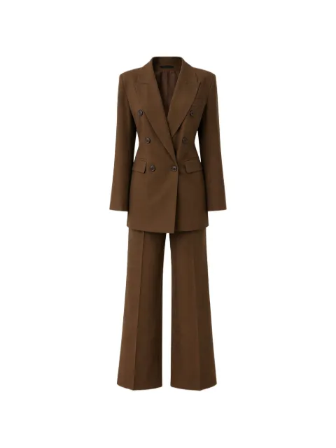 ROOM76 double-breasted wide-leg suit Brown COPENAGHENLISBONA