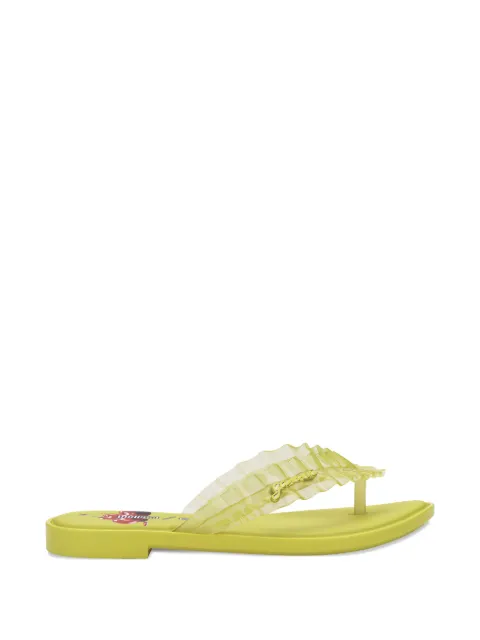 Melissa x Ganni ruffled flip-flops Yellow 38156